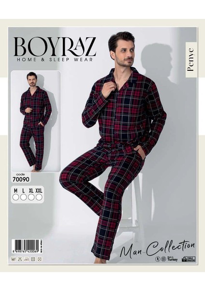 Boyraz 70090 Erkek Uzun Kol Penye Pijama Takımı