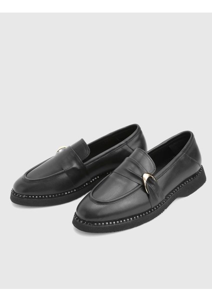 Lissima Hakiki Deri Siyah Kadın Loafer Ayakkabı fiyatları