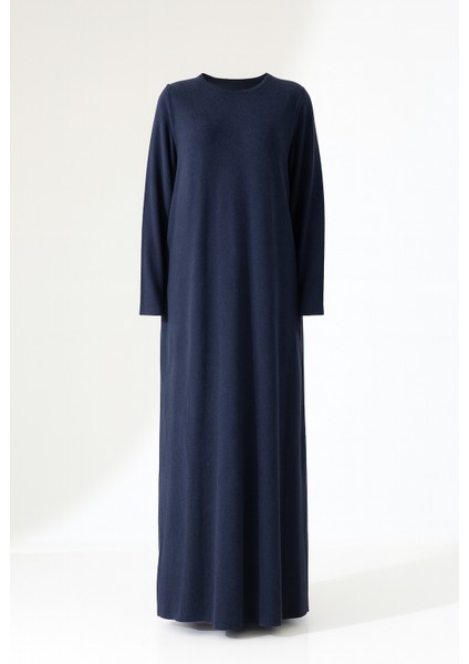 Kadın Yün Viskon Uzun Büyük Beden Elbise