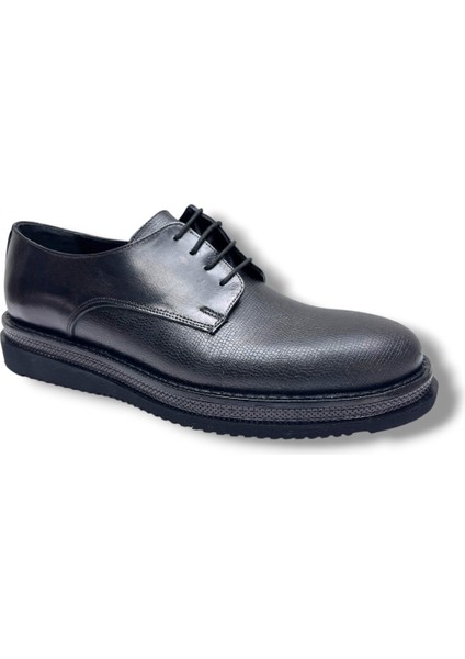 1856-26 Hakiki Deri Pul Baskı Eva Casual Erkek Ayakkabı