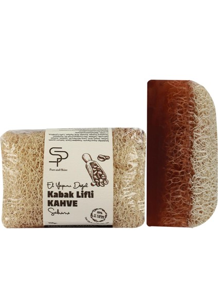 El Yapımı Doğal Kabak Lifli Kahve Sabunu