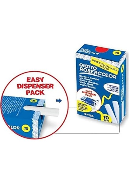 Robercolor Tebeşir Beyaz 10'lu fiyatları