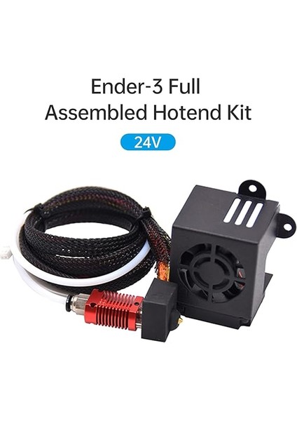 Tam Montajlı Hotend Kiti 24V Silikon Kapaklı 1.2m Terstör Cr-10/cr-10 S5/CR-10-S4/CR-10S/CR-10 Nı/ender 2/ender-3/ender 3 Pro ile Uyumlu/ender-3s/ender 5 fırsatları