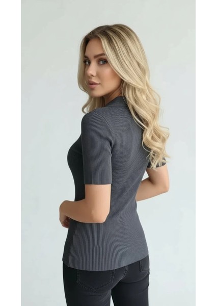 Kadın Kısa Kollu Triko Bluz indirimleri