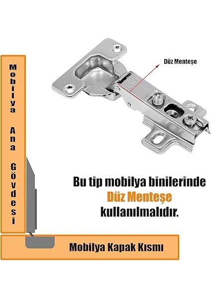 1 Çift Star Mobilya Dolap Kapak Menteşesi Düz Tas Menteşe fiyatları