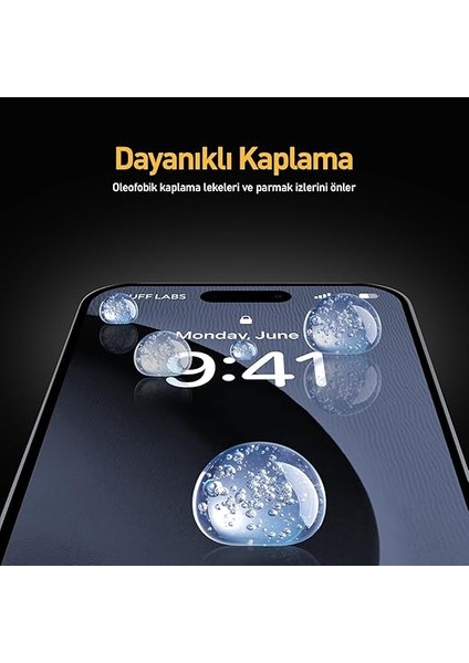 Labs iPhone 16 Serisi ile Uyumlu 5d Privacy Easyfit 2 Adet Kolay Uygulama Aparatlı Ekran Koruyucu Temperli Cam Hayalet Ekran (Iphone 16 Pro) indirimleri