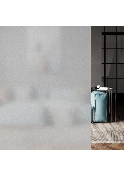 Gizlilik Cam Filmi Buzlu Cam Filmi Yapışkan Olmayan Statik Yapışkan Pencere Filmi Sticker Ev Banyo Ofis Için 44,5 x 200 cm