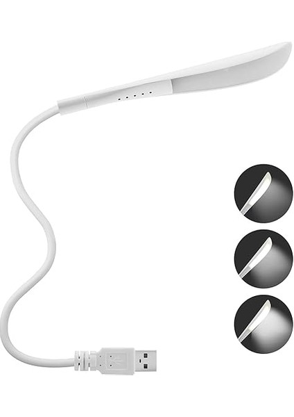 USB Lamba, Kısılabilir USB Işık, 2,8W Esnek Klavye Işığı, Pc Bilgisayar Için, 14 LED Inci, 3 Kademeli Ayarlanabilir Parlaklık, Açma/kapama Dokunmatik Şalteri, D10 USB LED (Beyaz) modelleri