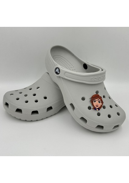 Terlik Süsü ve Aksesuarı , Çanta Süsü – Renkli Jibbitz Yuvarlak Anna Frozn Görselli Figür Aksesuarı modelleri