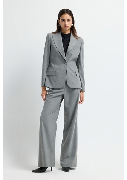 Çizgili Blazer Ceket C.gri 11945697000 modelleri