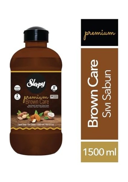 Sleepy Sıvı Sabun Premium Brown Care 1500 ml