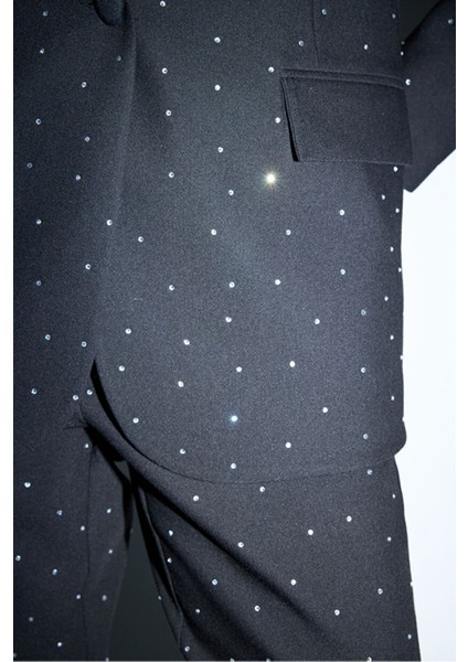 Taşlı Ceket Siyah 11937924002 fiyatları