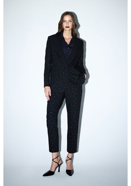 Taşlı Ceket Siyah 11937924002 modelleri