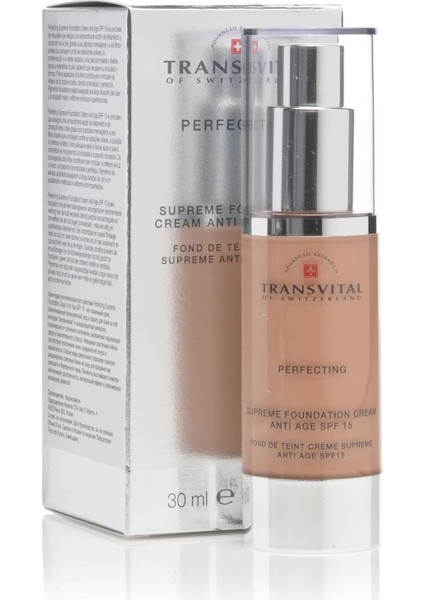 Transvıtal Fondöten Perfectıng Cream Anti Age SPF15 Nat Bronze 30ML