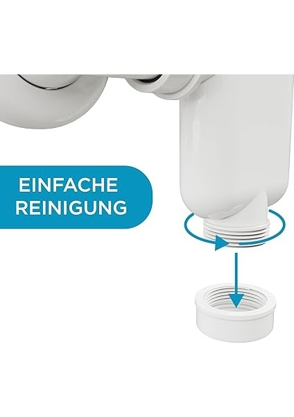 Bagno Yer Tasarruflu Sifon Lavabo - Mobilya Sifonu - Yerden Tasarruf Sağlayan Sifon - Düz Gider - Banyo - Esnek Ayarlanabilir - G 1 1/4 Inç - DN32 modelleri