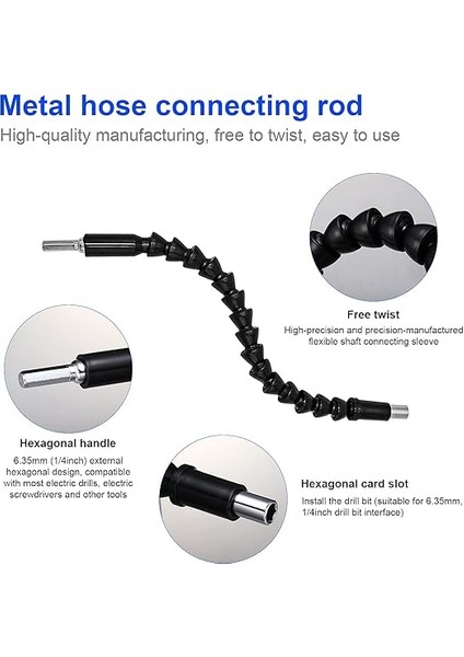1 Adet Esnek Uç Tutucu, Uzatma, Akülü Tornavida Seti, 2 Adet 105° Açılı Tornavida Eklentisi Adaptörü, 3 Adet 1/4 Altıgen Şaft Uzatma Çubuğu, Akülü Tornavida Seti Için fırsatları