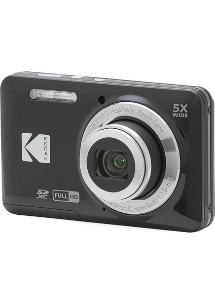 Friendly Zoom FZ55 Dijital Fotoğraf Makinesi -16MP, 5x Optik Yakınlaştırma, 2.7 Inç LCD Ekran (Siyah)