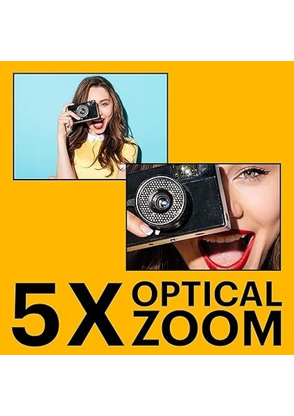 Friendly Zoom FZ55 Dijital Fotoğraf Makinesi -16MP, 5x Optik Yakınlaştırma, 2.7 Inç LCD Ekran (Siyah) indirimleri