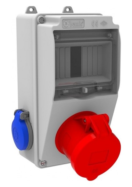 BD1-2134-2020 Ön 1 Ad. 5/32A. - 2 Ad. Yan 220V. (V5 Kombinasyon)