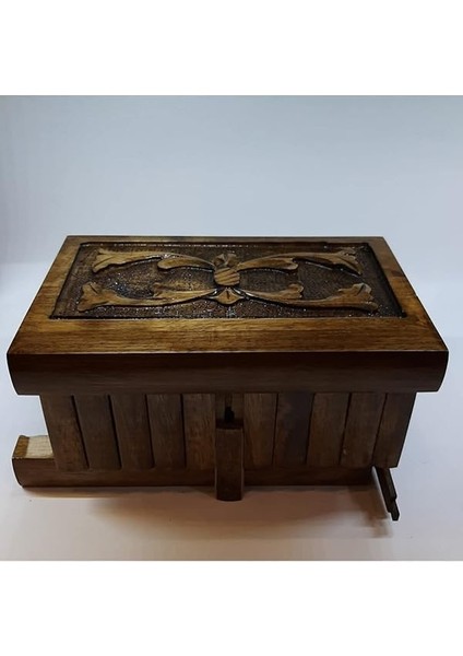 Özel Yapım Battal Boy Şifreli Takı Sandığı Ceviz Oyma Sandık modelleri