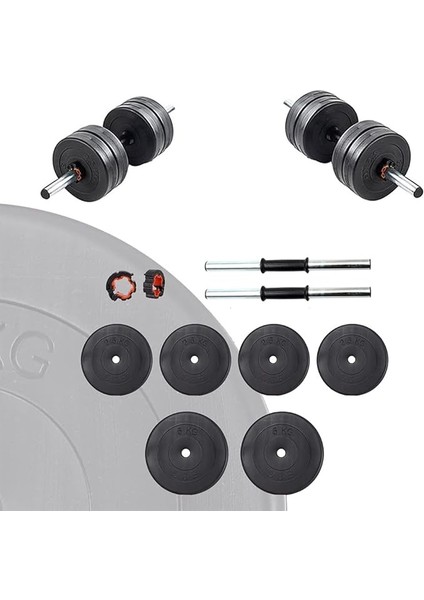 20 kg Dambıl Seti ve Ağırlık Seti Vücut Geliştirme Aleti