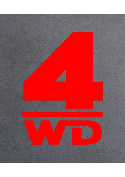 4WD Sticker - 4x4 Offroad Sticker - Araba Oto Araç Karavan Etiket 02173