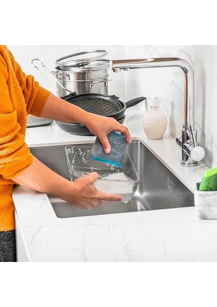 Vileda Glitzi 3 Lü Power Inox Colors Çelik Bulaşık Süngeri modelleri