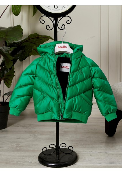 Erkek Bebek Kapüşonlu Kışlık Mont 51332 indirimleri