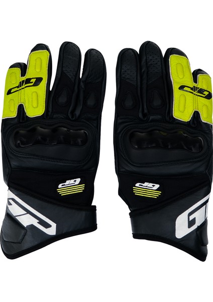 ELD04-BY Tam Korumalı Dokunmatik Deri Motosiklet Eldiveni