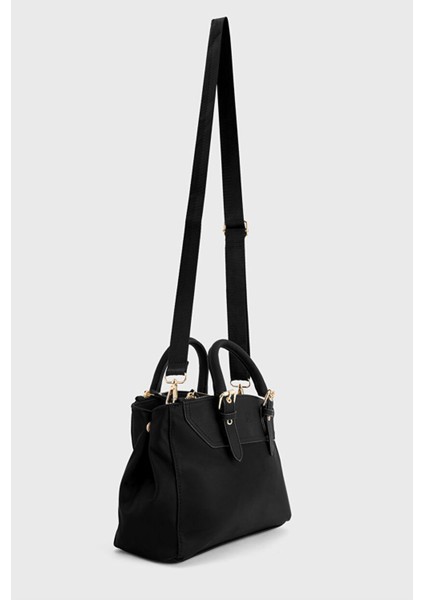 Çift Kulp Çanta Siyah 12145395000 fırsatları