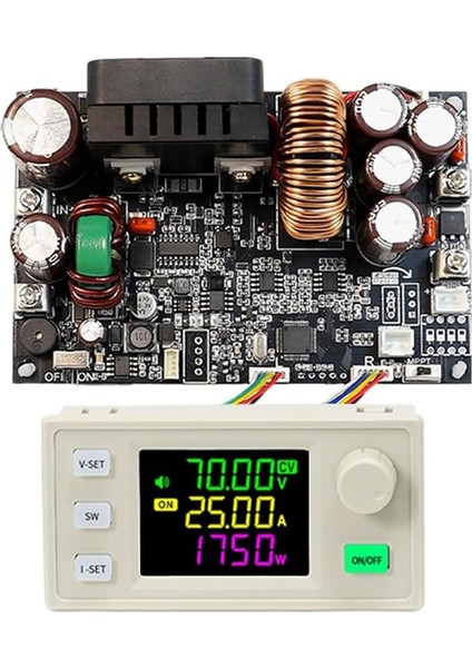 XY7025 Cnc Dc Buck Ayarlanabilir Ayarlı Güç Kaynağı Sabit Gerilim ve Sabit Akım Renkli Ekran 70V/25A/1750W