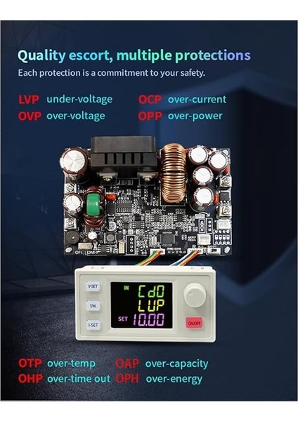 XY7025 Cnc Dc Buck Ayarlanabilir Ayarlı Güç Kaynağı Sabit Gerilim ve Sabit Akım Renkli Ekran 70V/25A/1750W fiyatları