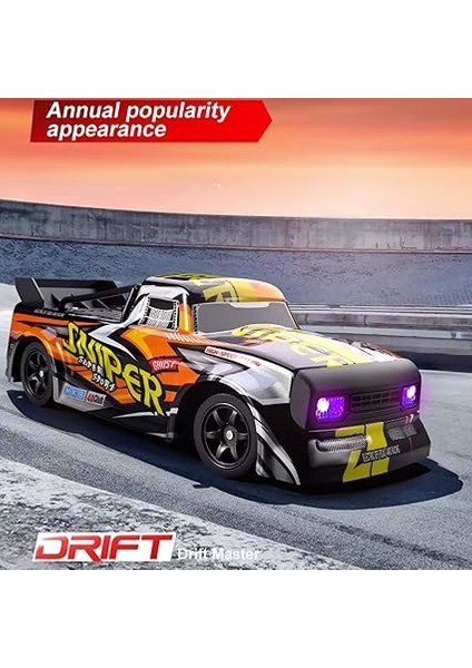 30 Km Hız Yapan Uzaktan Kumandalı Araba Şarjlı Drift Atan Hız Vitesli LED Işıklı 2 Kademeli Hız Vitesi 2 Farklı LED Işıklı Farlar Yedek Drift Lastikler (Pick Up) modelleri