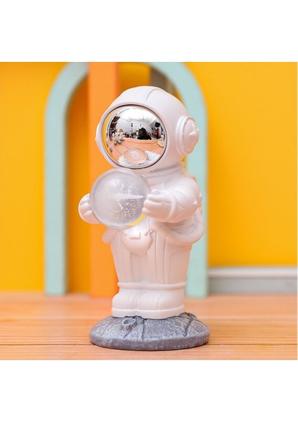 Dekoratif Işıklı Astronot Figür Masa Lambası – Kablosuz Pilli Model, Abs Gövde, 16CM Yükseklik, Şık ve Modern Masa Üstü Dekor, Ofis, Çocuk Odası, Çalışma Masası Için Uygun modelleri