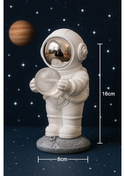 Dekoratif Işıklı Astronot Figür Masa Lambası – Kablosuz Pilli Model, Abs Gövde, 16CM Yükseklik, Şık ve Modern Masa Üstü Dekor, Ofis, Çocuk Odası, Çalışma Masası Için Uygun fırsatları