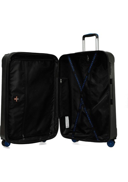 Berlın -B Abs 5pr Siyah Unisex Büyük Boy Valiz modelleri