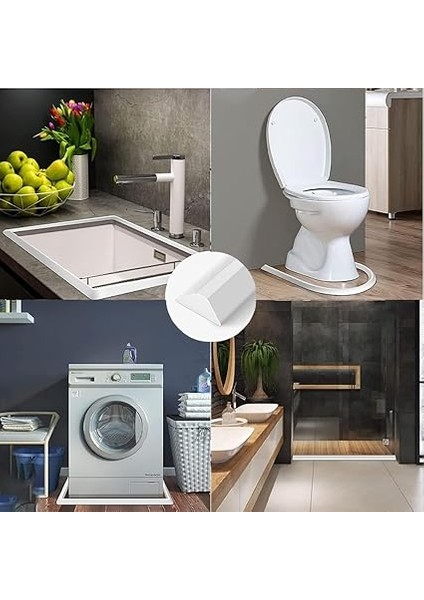 100 cm Sıçrama Koruma Çıtası, Duş, Kendinden Yapışkanlı, Silikon Su Stoperi, Duş, Sıçrama Koruması, Kendinden Yapışkanlı Kauçuk Çıta, Mutfak, Banyo Için (Yarı Saydam 1 M) fiyatları