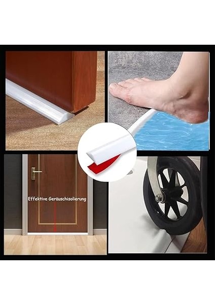 100 cm Sıçrama Koruma Çıtası, Duş, Kendinden Yapışkanlı, Silikon Su Stoperi, Duş, Sıçrama Koruması, Kendinden Yapışkanlı Kauçuk Çıta, Mutfak, Banyo Için (Yarı Saydam 1 M) fırsatları