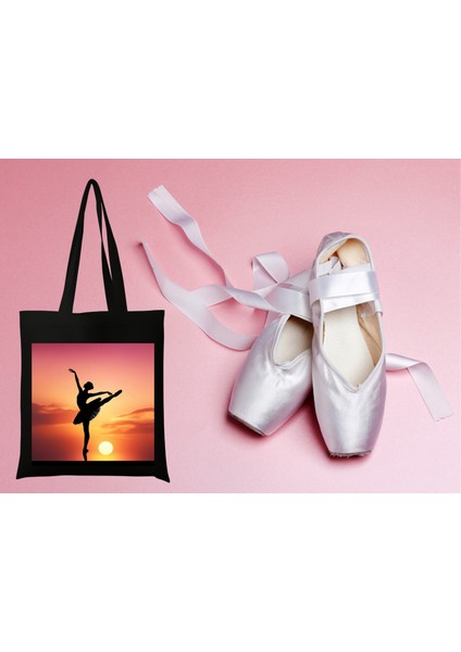 La Bayadere Balerin Silüet Koton Çanta