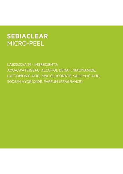 Sebiaclear Micro-Peel Smoothing Renewal Water 150ML fırsatları
