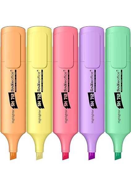 Office SH712 Pastel Fosforlu 5'li Blister fiyatları
