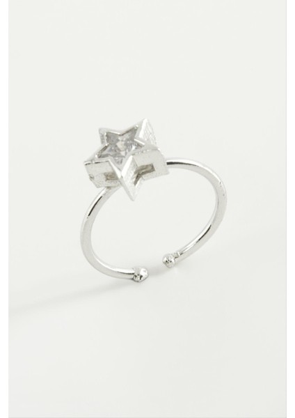 Dikdörtgen Taşlı Yüzük