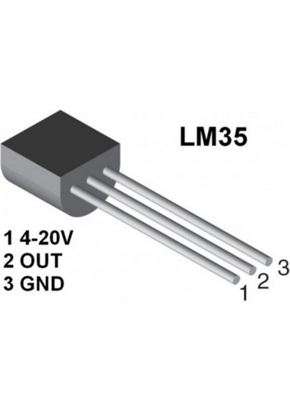 Sıcaklık Sensörü (LM35) -1 Adet fiyatları