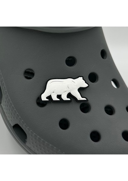 Terlik Süsü ve Aksesuarı , Çanta Süsü – Jibbitz 3D Yürüyüşteki Ayı Görsel Logo Aksesuar