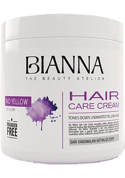 Bianna Saç Kremi Turuncu Karşıtı Saçları Koruyan Mor Saç Bakım Kremi 500ML