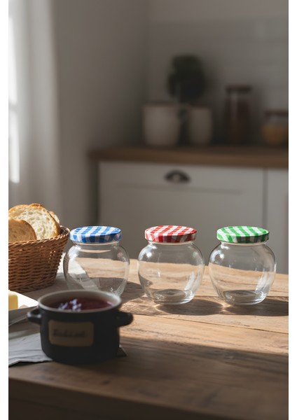 3’lü Cam Baharatlık Seti – Renkli Kapaklı Yuvarlak Kavanoz Takımı 370 ml fiyatları