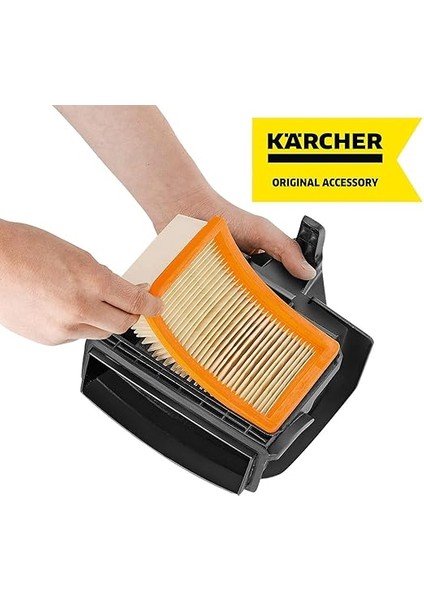 Düz Katlamalı Filtre, Karcher Çok Amaçlı Elektrikli Süpürge Wd 4 Ila Wd 6 Arası (Hızlı ve Konforlu Değiştirilebilir, Kir Teması Olmadan, Islak ve Kuru Emişi Filtre Değişimi Gerektirmez) indirimleri