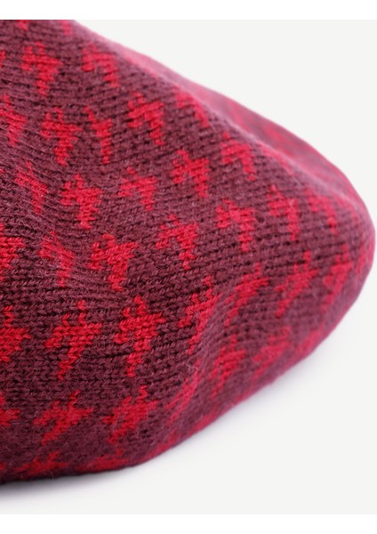 Yün Karışımlı Bordo Fransız Şapkası fiyatları