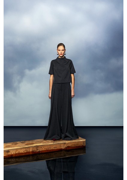 Geniş Paça Uzun Pantolon 26W20819 fırsatları