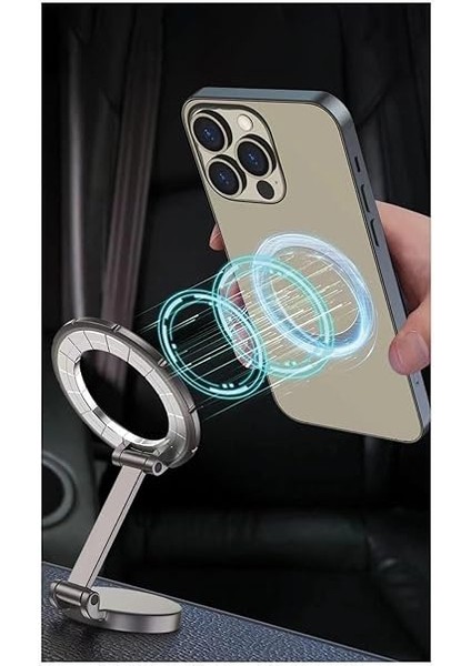 TT55 Mıknatıslı Araç Içi Yapışkanlı Magsafe Destekli Telefon Tutucu modelleri